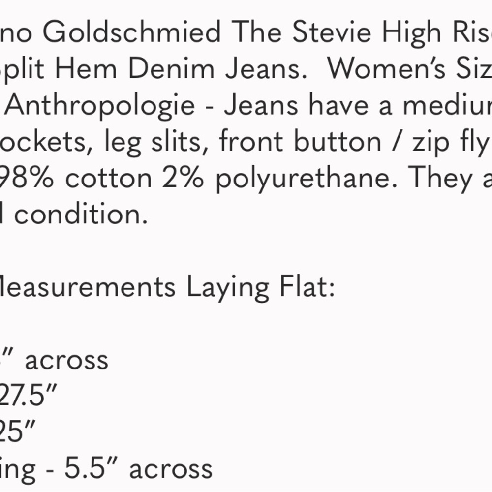 NWOT High rise straight ankle AGAIN Stevie Petite Jeans - Picture 4 of 4